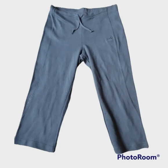 ADIDAS Grey women's‎ wide leg jogger sweat pants Size Small - Picture 1 of 4
